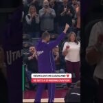 Kevin Love with a warm welcome in Cleveland 🥹