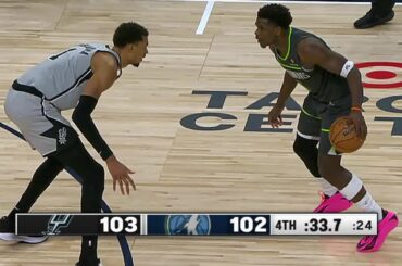 Wemby vs Anthony Edwards in the FINAL MOMENTS 😱 Spurs vs Timberwolves ENDING