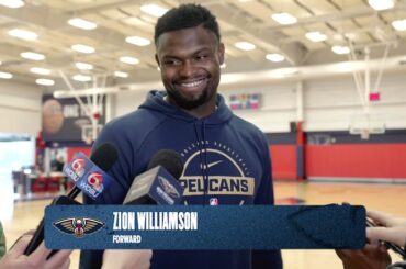 Zion Williamson on second half of season, Trey Murphy III | Pelicans Practice 1/12/26