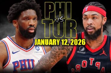 Philadelphia 76ers vs Toronto Raptors Full Game Highlights – January 12, 2026 | NBA Season