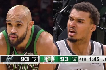 Final 2:50 WILD ENDING Spurs at Celtics | January 10, 2026