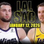 Los Angeles Lakers vs Sacramento Kings Full Game Highlights – January 12, 2026 | NBA Season