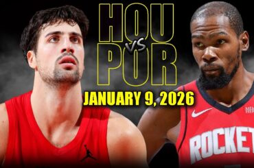 Houston Rockets vs Portland Trail Blazers Full Game Highlights – January 9, 2026 | NBA Season