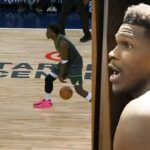 Anthony Edwards hilarious reaction to Wemby switching onto him before game winner