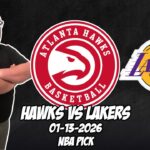 Atlanta Hawks vs Los Angeles Lakers 1/13/26 NBA Free Picks & Prediction | NBA Betting Tips