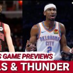 Houston Rockets Game PREVIEWS: Chicago Bulls & OKC Thunder | Kevin Durant Vs Shai Gilgeous-Alexander