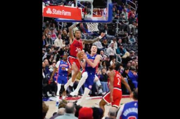 Defense to Offense 🛑 to 🔄 🗑️ #nba #pistons #basketball
