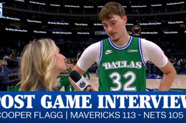 Cooper Flagg Post Game Interview vs. Brooklyn Nets | January 12, 2026