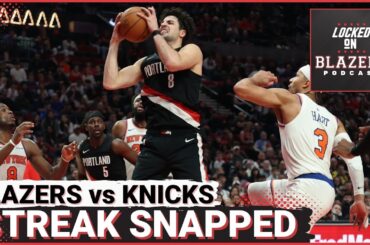 Trail Blazers Lose to the Knicks, Lose Deni Avdija to a Back Injury | Jrue Holiday's Return Spoiled