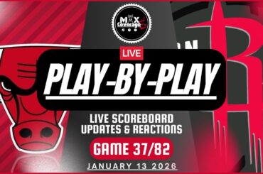 🔴LIVE - Chicago Bulls vs Houston Rockets - Play-By-Play & Reactions (1/13/26)