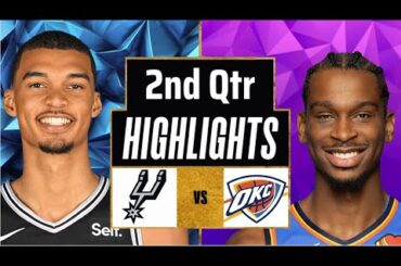 San Antonio Spurs vs Thunder Full Game Highlights 2nd Qtr | Jan 13 | 2026 NBA Highlights