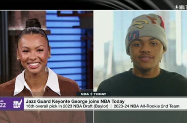 Keyonte George reacts to Donovan Mitchell giving him his flowers: I can't ask for more! | NBA Today