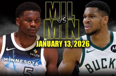 Milwaukee Bucks vs Minnesota Timberwolves Full Game Highlights – January 13, 2026 | NBA Season