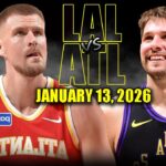 Los Angeles Lakers vs Atlanta Hawks Full Game Highlights – January 13, 2026 | NBA Season