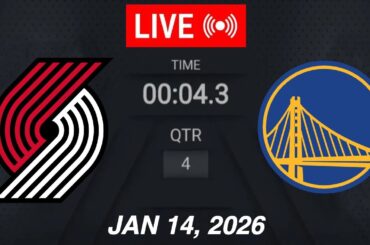 NBA LIVE! Golden State Warriors vs Portland Trail Blazers | January 14, 2026 | 2026 NBA Season Live