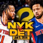 New York Knicks vs Detroit Pistons Full Game Highlights | Jan 5, 2026 | FreeDawkins