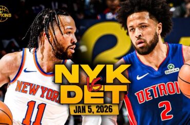 New York Knicks vs Detroit Pistons Full Game Highlights | Jan 5, 2026 | FreeDawkins