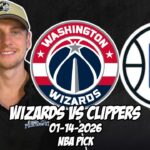 Washington Wizards vs Los Angeles Clippers 1/14/26 NBA Free Picks & Prediction | NBA Betting Tips