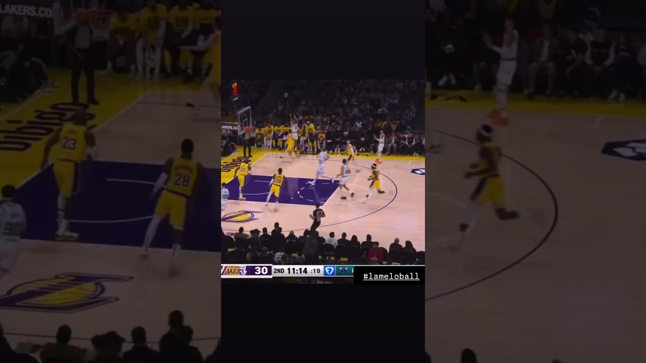 #lameloball vs #losangeleslakers 2025 #nba #nbashorts #nbahighlights #charlottehornets #basketball