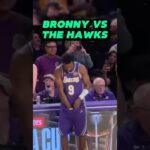 BRONNY JAMES GRABBED HIS BIG BRONNY BOARDS AND BEAT THE ATLANTA HAWKS #lakers #lebronjames #hooper