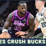Shorthanded Minnesota Timberwolves CRUSH Milwaukee Bucks | Joan Beringer ACES His First Test