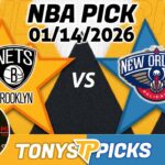 Brooklyn Nets vs New Orleans Pelicans Pick 1/14/26 NBA Pick Prediction