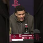 Jabari spoke on the support he’s received from his teammates 🤝 #rockets