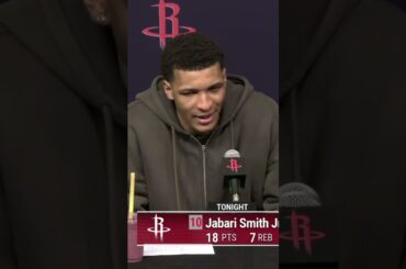 Jabari spoke on the support he’s received from his teammates 🤝 #rockets