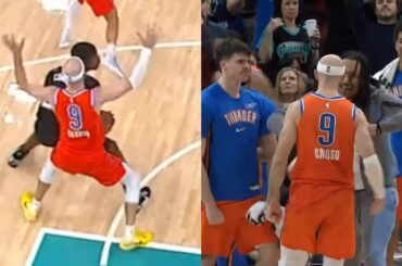 Alex Caruso clamps Cedric Coward to complete 21pt comeback without SGA and Chet 😳