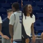 Ja Morant talking with Vince Williams Jr at practice and buys house in Miami 👀