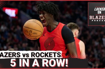 Trail Blazers Win 5th Straight Game and Sweep Houston | Deni Avdija Responds to 'Zebra' Comments
