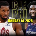 Philadelphia 76ers vs Cleveland Cavaliers Full Game Highlights -January 14, 2026 | NBA Season