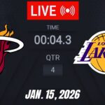NBA LIVE! Los Angeles Lakers vs Miami Heat January 15, 2026 | 2026 NBA Season Live 2K