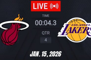 NBA LIVE! Los Angeles Lakers vs Miami Heat January 15, 2026 | 2026 NBA Season Live 2K