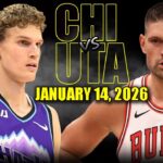 Chicago Bulls vs Utah Jazz Full Game Highlights -January 14, 2026 | NBA Season