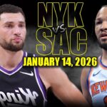 New York Knicks vs Sacramento Kings Full Game Highlights - January 14, 2026 | NBA Seaso