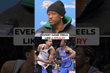 Are the Oklahoma City Thunder & San Antonio Spurs rivals? Jalen Williams might need more convinving.