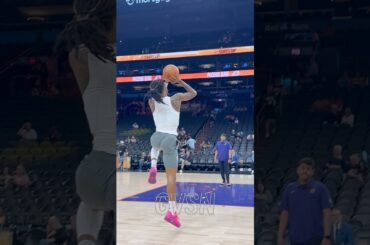 Ja working on his mid range game 🐻🏀 #JaMorant #Memphis #Grizzlies #Basketball #NBA #PregameVibes