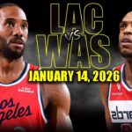 Los Angeles Clippers vs Washington Wizards Full Game Highlights - January 14, 2026 | NBA Season