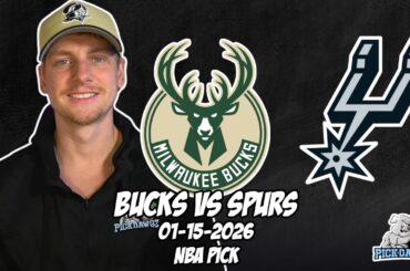Milwaukee Bucks vs San Antonio Spurs 1/15/26 NBA Free Picks & Prediction | NBA Betting Tips