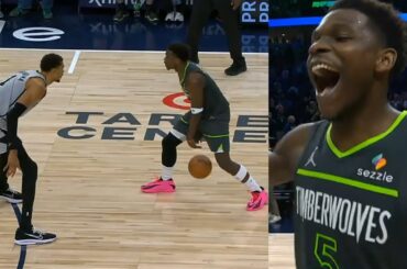 Anthony Edwards goes by Wemby for game winner vs Spurs then Wemby and Fox miss