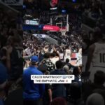 The Mavs fans were loving it ‼️