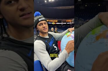 we had players map out where the 🏀 has taken them across the 🌍!