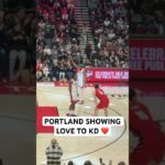 The Trail Blazer fans showed love to KD for moving up to 7th on the All-Time scoring list