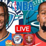 LIVE: OKLAHOMA CITY THUNDER vs HOUSTON ROCKETS | NBA | PLAY BY PLAY | SCOREBOARD
