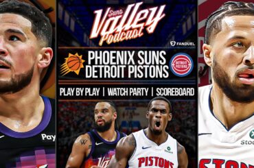 Phoenix Suns at Detroit Pistons | LIVE Reaction | Scoreboard | Play By Play | Postgame Show