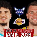 (LIVE) Luka Doncic vs LaMelo Ball | Charlotte Hornets vs Los Angeles Lakers NBA Live Stream
