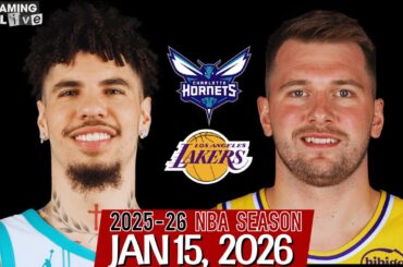 (LIVE) Luka Doncic vs LaMelo Ball | Charlotte Hornets vs Los Angeles Lakers NBA Live Stream