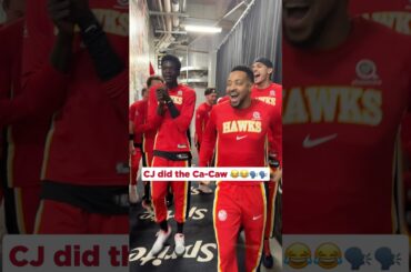 One of us. One of us! #cjmccollum #nba #hawks #cacaw
