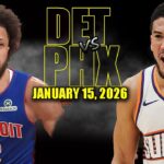Detroit Pistons vs Phoenix Suns Full Game Highlights - January 15, 2026 | NBA Season